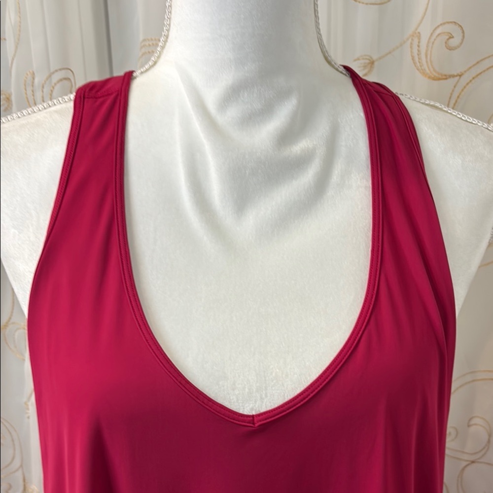 Lululemon Athletica Red Sleeveless Scoop Neck Sundress - Picture 2 of 8